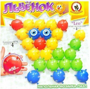 Напольная мозаика-пазл - Львенок, 25 элементов (Русский стиль, 3966sim)